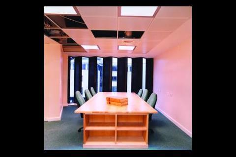 The strip windows in the reading rooms are uv filtered to prevent damage to the documents. 